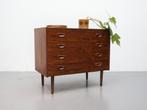 Deense ladekast | 4 lades | Palissander | Vintage, Huis en Inrichting, Kasten | Ladekasten, Ophalen, Gebruikt, ., 50 tot 100 cm