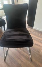 ERIC KUSTER velvet eetkamerstoelen, Huis en Inrichting, Stoelen, Ophalen, Zo goed als nieuw, Zwart, Vier