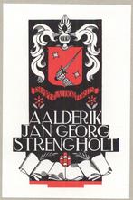 1502 Ex Libris Nederland : Jeanne Bieruma Oosting, 1943, Antiek en Kunst, Kunst | Etsen en Gravures, Verzenden