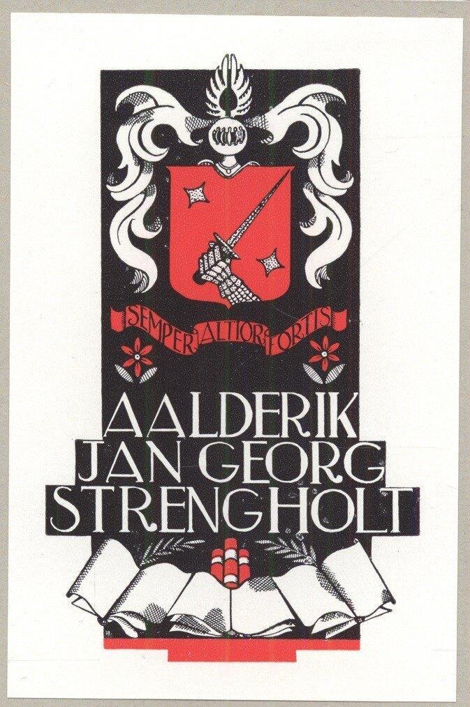 1502 Ex Libris Nederland : Jeanne Bieruma Oosting, 1943, Antiek en Kunst, Kunst | Etsen en Gravures, Verzenden