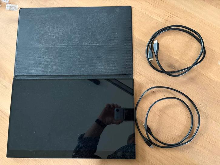 Portable Touch Monitor 15.6" Full HD, Computers en Software, Monitoren, Zo goed als nieuw, 60 Hz of minder, HDMI, USB-C, Touchscreen