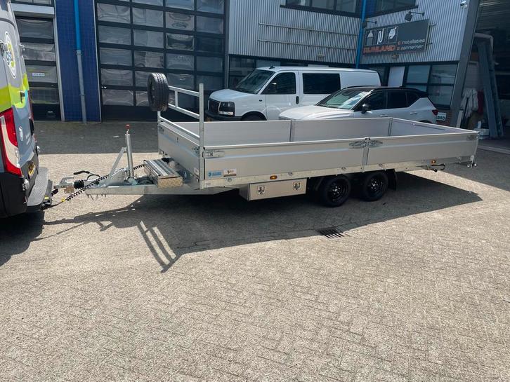 Hapert Aanhangwagen 5m Huif met oprijplaten. Nieuwstaat, Auto diversen, Aanhangers en Bagagewagens, Zo goed als nieuw, Ophalen