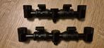 T.K FOX BLACK LABEL QR 2 ROD ADJUSTABLE BUZZ BARS !!!!, Watersport en Boten, Hengelsport | Karpervissen, Ophalen, Nieuw, Complete set