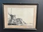 Oud Lijstje met Rembrandt printje 20.5cm x 27cm, Ophalen