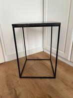 Bijzettafel zwart marmer Leenbakker 35 x 35 x 50 cm, Huis en Inrichting, Tafels | Bijzettafels, Overige materialen, Minder dan 55 cm