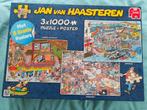 3x puzzel Jan van haasteren 1000 stukjes, Ophalen of Verzenden, 500 t/m 1500 stukjes, Zo goed als nieuw
