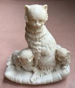 Fraai oud kattenbeeld, albast (F.A.R.O., Italië), Antiek en Kunst, Kunst | Beelden en Houtsnijwerken, Ophalen of Verzenden