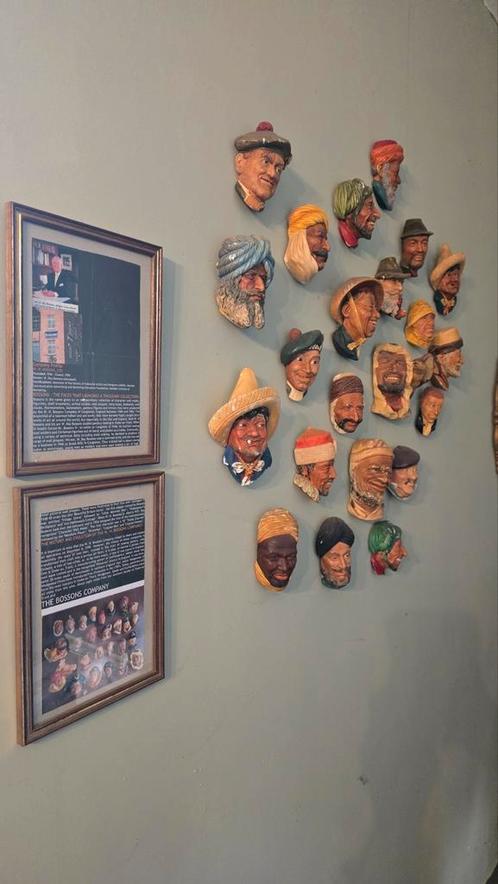 Bossons company vintage 22 stuks maskers, Verzamelen, Complete verzamelingen en Collecties, Ophalen