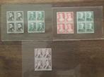 zomerzegels 1941, blokken van vier, Postzegels en Munten, Postzegels | Nederland, Ophalen of Verzenden, Na 1940, Gestempeld