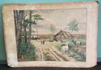 Oude schoolplaat “de heide in mei”, Jetses, dubbelzijdig, Antiek en Kunst, Antiek | Schoolplaten, Ophalen of Verzenden, Natuur en Biologie