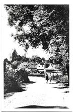AK Grouw, Grou - Panorama met meisjes, Verzenden, 1960 tot 1980, Gelopen, Friesland