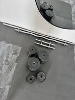 Fitness stangen en gewichten, Ophalen, Gebruikt, Halterset