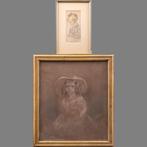 Portret van een vrouw Hendrik Dekker (1817 – 1889)portret v, Antiek en Kunst, Kunst | Schilderijen | Klassiek, Ophalen of Verzenden
