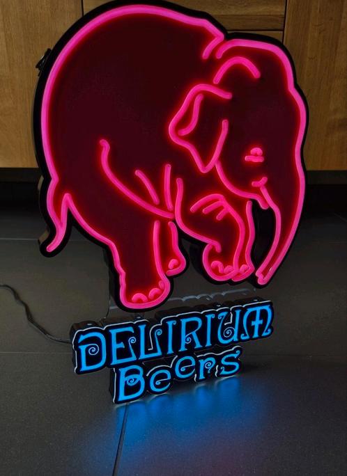Delirium Beers LED Lichtreclame, Verzamelen, Biermerken, Gebruikt, Overige typen, Overige merken, Ophalen of Verzenden