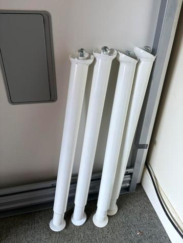 IKEA galant metalen frame witte uitschuifbare poten - afbeelding 2