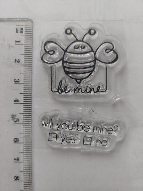 Clearstamps Be mine, Hobby en Vrije tijd, Stempelen, Nieuw, Clearstamp, Ophalen