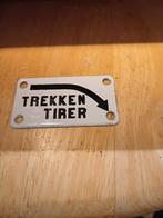 Bordje TREKKEN, Antiek en Kunst, Antiek | Emaille, Ophalen of Verzenden