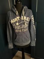 Blauw vest met capuchon, Ophalen of Verzenden, Zo goed als nieuw, Maat 38/40 (M), Blauw