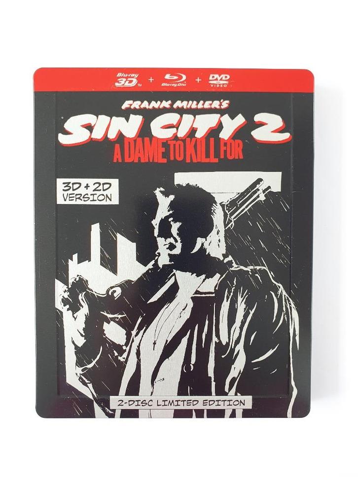 Sin City 2 - A Dame To Kill For 3D + 2D (2 disc STEELBOOK), Cd's en Dvd's, Blu-ray, Actie, 3D, Ophalen of Verzenden