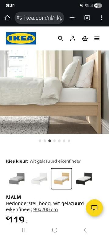 MALM bed IKEA met AUPING spriraal - afbeelding 6