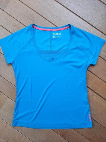 REEBOK t- shirt aqua blauw maat M - nieuw - beschikbaar voor biedingen