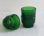 3 vintage eierdopjes van groen glas., Huis en Inrichting, Keuken | Servies, Overige typen, Ophalen of Verzenden, Overige stijlen