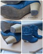 Blauwe enkellaarsjes maat 40, Ophalen of Verzenden, Gedragen, Blauw, Lage of Enkellaarzen