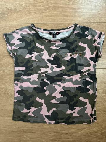 Coolcat t-shirt camouflage roze/groen maat 110/116 beschikbaar voor biedingen