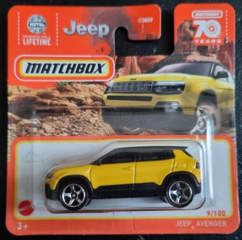 Matchbox  Jeep Avenger geel, Hobby en Vrije tijd, Modelauto's | Overige schalen, Nieuw, Auto, Ophalen of Verzenden