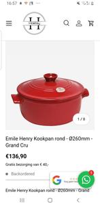 NIEUW! Emile Henry ( stoof-braad-brood) pan., Huis en Inrichting, Keuken | Potten en Pannen, Ophalen of Verzenden, Nieuw, Koekenpan of Braadpan