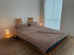 Japans bedframe 160x220 - Uniek erfstuk!, Huis en Inrichting, Ophalen, Gebruikt, Bruin, Tweepersoons