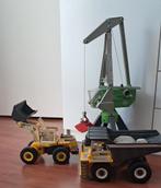 Playmobiel kiepwagen, bulldozer, havenkraan, Ophalen of Verzenden, Gebruikt