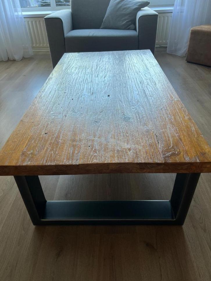 Salontafel 135x70 Romaro teakhout, Pronto, Huis en Inrichting, Tafels | Salontafels, Zo goed als nieuw, Minder dan 50 cm, 50 tot 100 cm