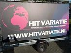 Spandoek / Reclame aanhanger, Ophalen, Zo goed als nieuw