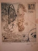 Abstracte Ets uit 1972, Ophalen of Verzenden