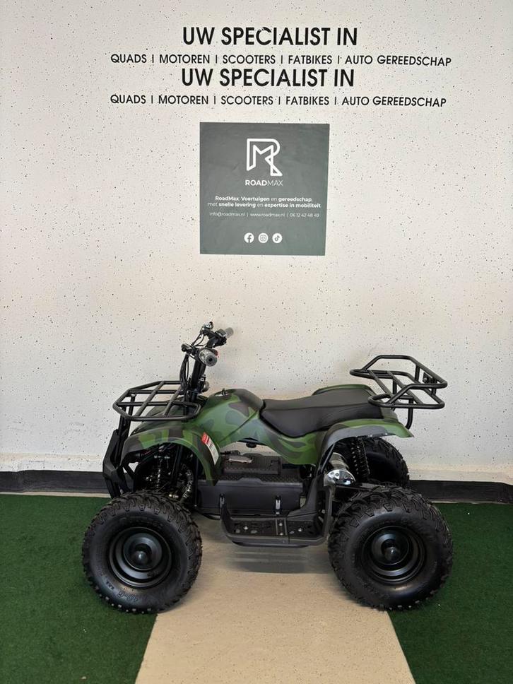 🚀Nieuw🚀 Kinderquad Army Legergroen Elektrisch 1000w 48v, Kinderen en Baby's, Speelgoed | Buiten | Accuvoertuigen, Nieuw, Ophalen of Verzenden