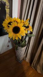 Grote rieten  vaas, Ophalen of Verzenden, Gebruikt, Binnen