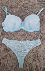 Hunkemöller Lingeriesetje Blauw 70C/XS, Hunkemöller, Verzenden, Blauw, Setje