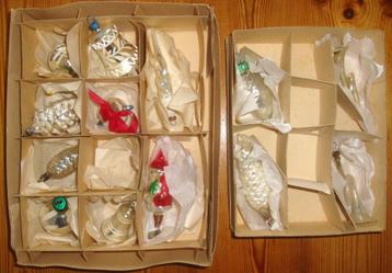 Vintage kerst 1 Kerstboomversiering 13 stuks: 2 theepotjes,  beschikbaar voor biedingen