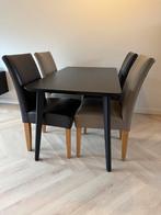 Eettafel + stoelen | eettafelset, Huis en Inrichting, Ophalen, Gebruikt, 4 tot 6 stoelen