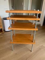 Eiken verstelbare platenmeubel, Huis en Inrichting, Tafels | Sidetables, Ophalen, Gebruikt, 50 tot 100 cm, Eikenhout