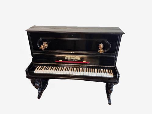 Steinweg piano, Muziek en Instrumenten, Piano's, Gebruikt, Piano, Zwart, Hoogglans, Verzenden