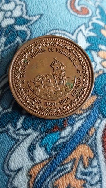 20 Morrocotas token Venezuela 1930-1984 brons (RG39) munt 