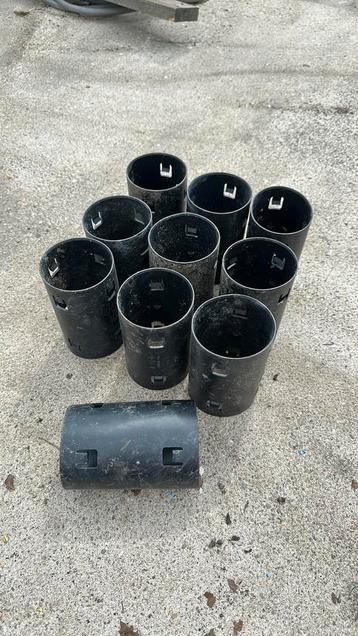 10x Vriemee pvc stukken, rond 80 mm beschikbaar voor biedingen