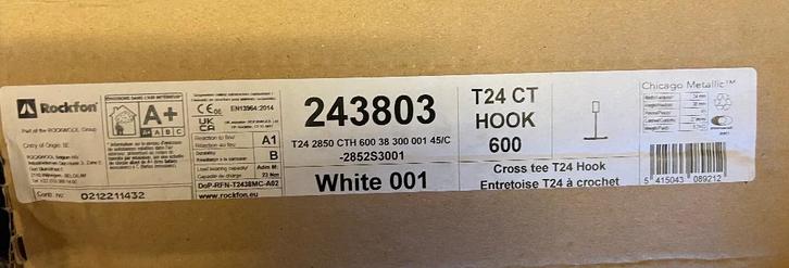 Rockfon systeemplafond tussenprofielen, Doe-het-zelf en Verbouw, Platen en Panelen, Nieuw, Ophalen