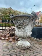 Bloempot klassiek zwaar steen, Tuin en Terras, Bloempotten, Steen, Gebruikt, 40 cm of meer, Rond