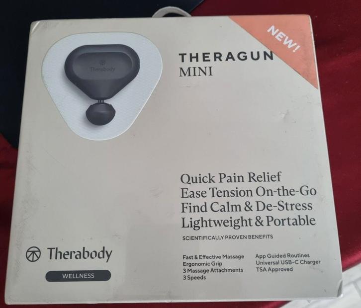 Therabody mini theragun nieuw met garantie, Sport en Fitness, Massageproducten, Nieuw, Apparaat, Verzenden