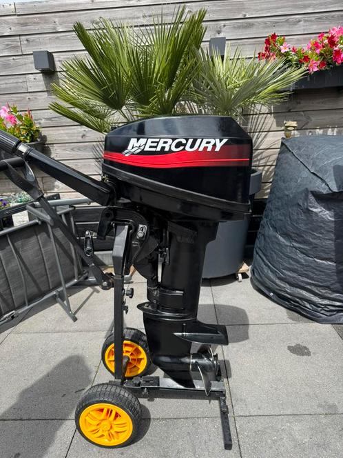 Mercury 8 PK, Watersport en Boten, Rubberboten, Gebruikt, Overige merken, Overige materialen, Minder dan 70 pk, Benzine, Ophalen