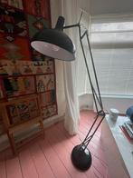 Staande lamp  jaren 70/80 metaal zwart lichte gebruikssporen, Ophalen, Gebruikt, Metaal, 150 tot 200 cm