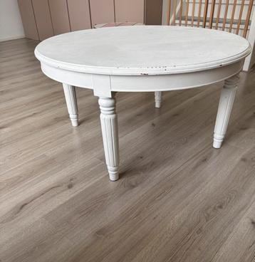 Houten salontafel wit beschikbaar voor biedingen